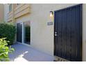 Inviting entryway with black security door at 4600 N 68Th St # 351, Scottsdale, AZ 85251
