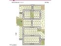 Rancho Mercado site map highlighting the location of available lots in the community at 14187 W Soft Wind Cir, Surprise, AZ 85387