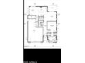 Detailed first floor plan showcasing a kitchen, living room, primary bedroom, and a 3-car garage at 4422 E Roma Ave, Phoenix, AZ 85018