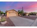 Charming single-Gathering home featuring a two-car garage, desert landscaping, and mature Saguaro cactus at 8061 E Lavender Dr, Gold Canyon, AZ 85118