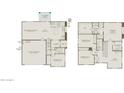 Detailed floor plan showcasing open layout, including gathering room, kitchen, and owner's suite at 16438 W Whispering Wind Dr, Surprise, AZ 85387