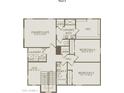 Well-designed second-floor layout features a Primary suite, two bedrooms, and a laundry room at 16456 W Whispering Wind Dr, Surprise, AZ 85387