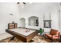 Bright game room featuring a pool table and view into the office at 2746 E Fawn Dr, Phoenix, AZ 85042