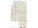 First floor plan with gathering room, kitchen, cafe, and covered patio access at 7131 W Oberlin Way, Peoria, AZ 85383