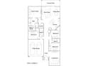 Detailed floor plan of a spacious home with 4 bedrooms and 3 bathrooms at 16743 W Charlotte Dr, Surprise, AZ 85387