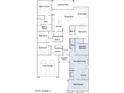 Detailed floor plan showcasing the layout of this home's bedroom, kitchen, and living spaces at 3703 E Gold Mountain Ave, San Tan Valley, AZ 85143