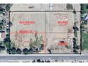 Aerial view of the property, showcasing the available lots for sale with great potential for development at Xxxx S Hunt Hwy, Queen Creek, AZ 85142