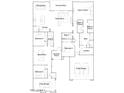 Detailed floor plan showcasing the layout of the home, including bedrooms, bathrooms, and living areas at 2955 E Lucky Horseshoe Ln, San Tan Valley, AZ 85140