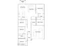 Detailed floor plan illustrating the layout of a 4-bedroom house with a 2-car garage at 9532 W Pinchot Ave, Phoenix, AZ 85037