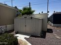 Practical storage shed to store your belongings and yard equipment at 530 S Alma School Rd # 50, Mesa, AZ 85210