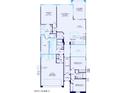Detailed floor plan showcases the layout of the home including bedrooms, kitchen, living room, and garage at 13518 W Copperleaf Ln, Peoria, AZ 85383