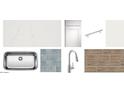 Kitchen design elements showcasing countertops, cabinets, a stainless steel sink, faucet and tile backsplash options at 5528 W Piedmont Rd, Laveen, AZ 85339