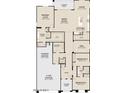 Detailed floorplan showcasing a primary suite, tandem garage, and open-concept kitchen and great room at 5610 W Hopi Trl, Laveen, AZ 85339