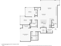 Detailed floor plan showcasing the layout of the home, including bedrooms, bathrooms, kitchen, and living areas at 7117 E Rancho Vista Dr # 4011, Scottsdale, AZ 85251