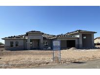 Modern home exterior with stone accents and desert landscaping is waiting for its roof at 1101 E Dolores Rd, Phoenix, AZ 85086