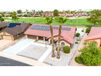 Single story home with solar panels, near golf course at 18822 N Grandview Dr, Sun City West, AZ 85375