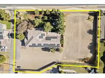 Aerial view showing house, large lot, and surrounding area at 10042 S Greenfield Rd, Gilbert, AZ 85234