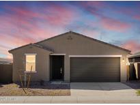 Charming single-story home featuring a two-car garage and desert landscaping at 3451 E Alexander Dr, San Tan Valley, AZ 85143