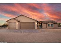 New construction home with two-car garage and attractive landscaping at 35852 N 10Th St, Phoenix, AZ 85086