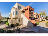 Contemporary condo building with attractive landscaping and walkway at 3500 N Hayden Rd # 1902, Scottsdale, AZ 85251
