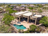 An immaculate home boasting a private pool and patio area, perfect for outdoor enjoyment at 8300 E Dixileta Dr # 281, Scottsdale, AZ 85266