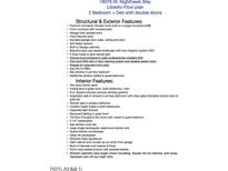 List of structural, exterior, and interior property features, including kitchen and bathroom upgrades at 18076 W Nighthawk Way, Goodyear, AZ 85338