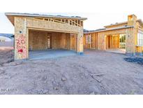 New home construction showing exterior framing and garage at 7577 W Evans Dr, Peoria, AZ 85381