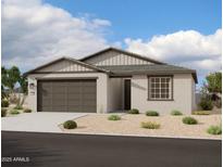 Single-story home with brown garage door and light-colored exterior at 4312 E Bradford Ave, San Tan Valley, AZ 85143