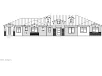 Exterior elevation of a single-story home with a traditional design at 0 E Weston Ln, San Tan Valley, AZ 85140