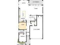 Two-story home floor plan, featuring 3-car garage and covered patio at 1928 W Rowel Rd, Phoenix, AZ 85085