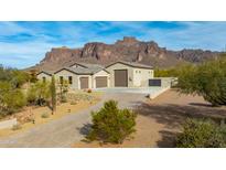 Stunning desert home with mountain views, 3-car garage, and paved driveway at 605 N Star Ct, Apache Junction, AZ 85119