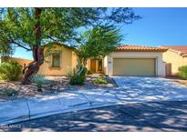 Single-story home with a two-car garage and desert landscaping at 29302 N 126Th Ln, Peoria, AZ 85383