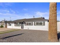 Updated single-story home with modern facade and landscaping at 538 N 74Th St, Scottsdale, AZ 85257