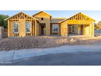 New home construction showing framing and exterior sheathing at 7592 W Evans Dr, Peoria, AZ 85381