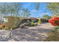 Luxury home with scenic mountain views and a long driveway at 12950 N 119Th St, Scottsdale, AZ 85259