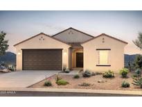 Single-story home with two-car garage and desert landscaping at 25237 W Altanta Ave, Buckeye, AZ 85326