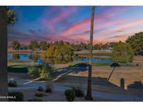 Stunning sunset view overlooking the golf course and lake at 5122 E Shea Blvd # 2054, Scottsdale, AZ 85254