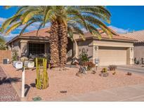 Single-story home with desert landscaping and a two-car garage at 18064 W Buena Vista Dr, Surprise, AZ 85374