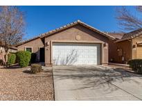 Cute one-story home with a two-car garage and well-maintained landscaping at 800 W Lowell Dr, San Tan Valley, AZ 85140