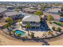 Luxury home with pool and spa; desirable location at 22155 N Cline Ct, Maricopa, AZ 85138