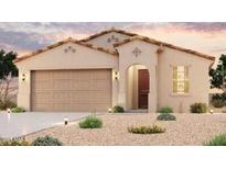 Single-story home with a two-car garage and desert landscaping at 24636 W Hopi St, Buckeye, AZ 85326