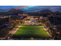 Luxury home with putting green and scenic mountain backdrop at 24258 N 91St St, Scottsdale, AZ 85255