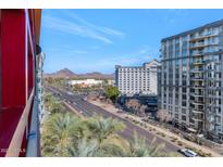 City views from a high-rise building with Camelback Mountain in the distance at 4808 N 24Th St # 803, Phoenix, AZ 85016