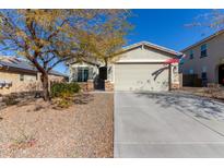 One-story house with a two-car garage and landscaped front yard at 10815 S 175Th Dr, Goodyear, AZ 85338