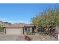 Single-story home with a two-car garage and mature landscaping at 1656 E Montoya Ln, Phoenix, AZ 85024