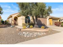 Single-story home with desert landscaping and two-car garage at 21280 N 262Nd Dr, Buckeye, AZ 85396