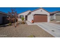 Single-story home with a two-car garage and desert landscaping at 12246 E Pivot Peak E --, Gold Canyon, AZ 85118