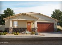 One-story home with a two-car garage and landscaped front yard at 22563 W Pontiac Dr, Surprise, AZ 85387