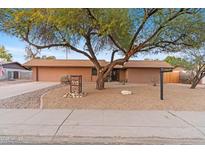 Ranch style home with mature landscaping and a large tree at 3110 W Paradise Dr, Phoenix, AZ 85029