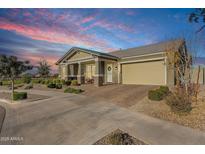 Single story home with front yard landscaping and a two-car garage at 5622 S Tobin --, Mesa, AZ 85212